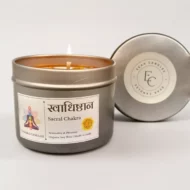 स्वाधिष्ठान (Swadhisthaan) - Sacral Chakra Candle by EKAA™ Candles 4