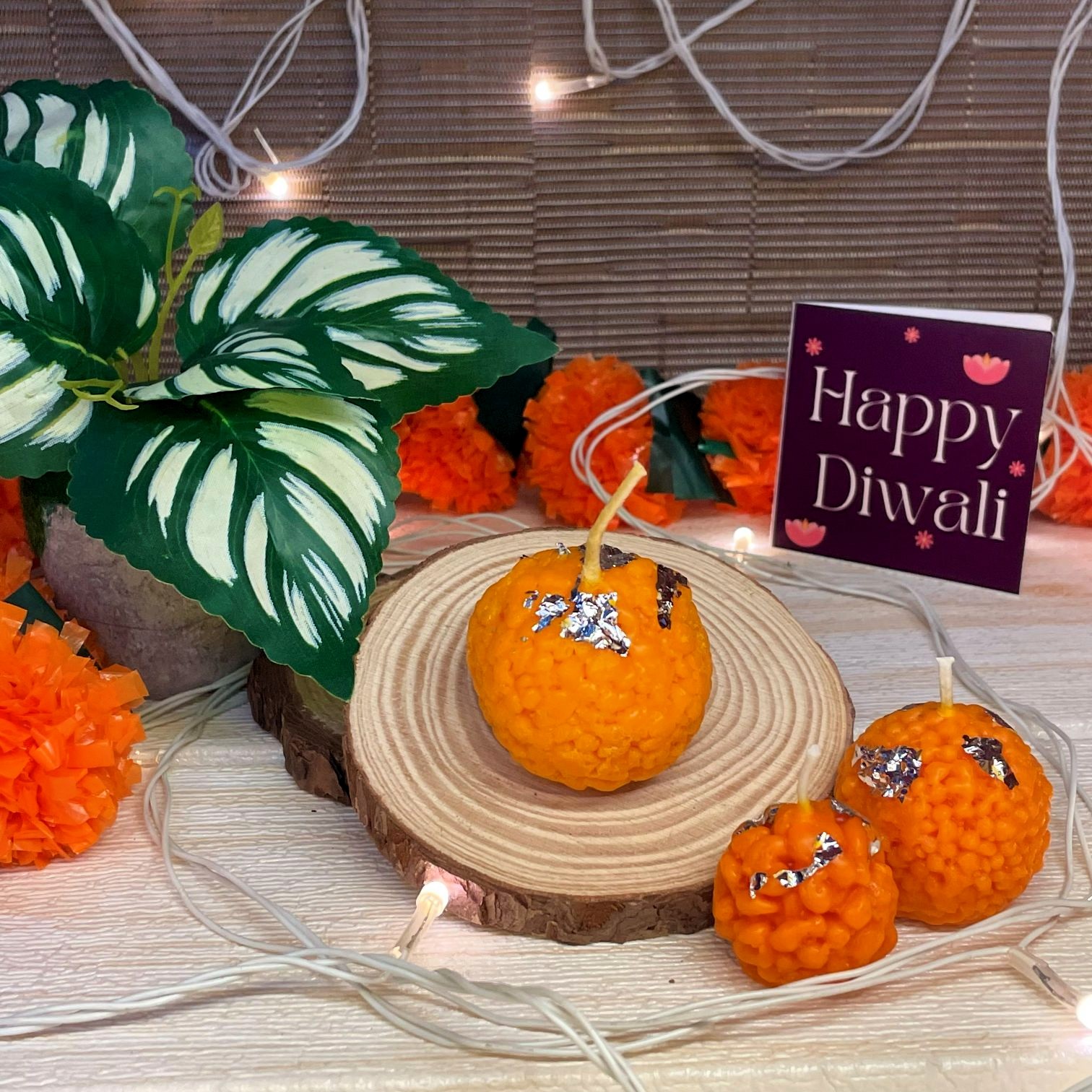 Boondi Laddoo Mithai Candle by EKAA