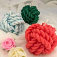 EKAA Candles' Christmas Yarn Ball Candles - 2