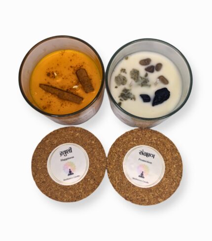 Happiness & Protection Meditation Candle Bundle by EKAA™ Candles