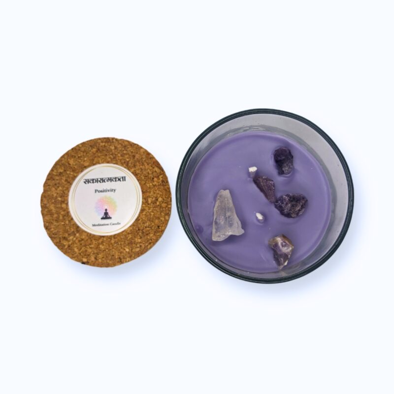 EKAA Candles’ सकारात्मकता (Sakaaratmakta) – POSITIVITY – Lavender Meditation Candle