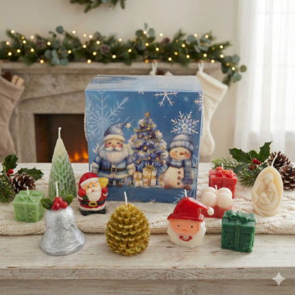 Christmas Candle Gift Box - Make Your Own Personalized Festive Hamper by EKAA™