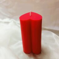 EKAA™ Heart Pillar Soy Candle Red