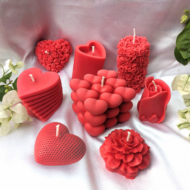 Red Heart & Rose Candles Collection for Valentines by EKAA