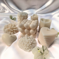 White Pillar Candles Collection for Valentines by EKAA
