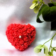 EKAA™ Heart of Roses Soy Candle Red
