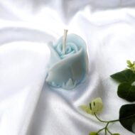 Rose Bud Soy Candle Blue