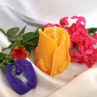 Rose Bud Soy Candle Yellow