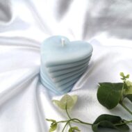 Stack of Hearts Soy Candle Blue