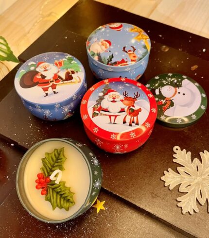 Christmas Tin Candle Gift Set by EKAA