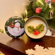 Scented Christmas Tin Candle by EKAA