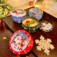 Scented Christmas Tin Candles by EKAA
