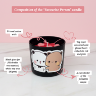 Composition of The Favourite Person Candle by EKAA