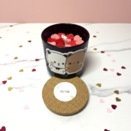 The Favourite Person Candle by EKAA with the lid