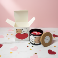 The Favourite Person Candle by EKAA with the open box