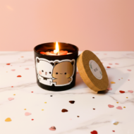 The Favourite Person Valentine's Candle by EKAA - lit image